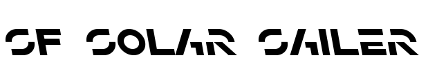 SF Solar Sailer Font Image