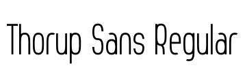 Thorup Sans Regular Font Image
