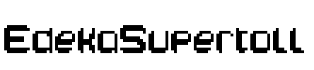 EdekaSupertoll Font Image