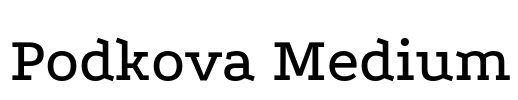 Podkova Medium Font Image