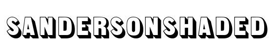 SandersonShaded Font Image