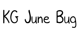 KG June Bug Font Image