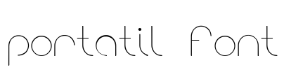 portatil font Font Image