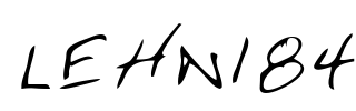 LEHN184 Font Image