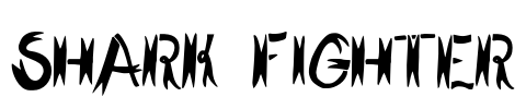 Shark Fighter Font Image