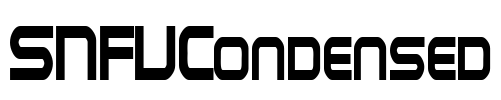 SNFUCondensed Font Image