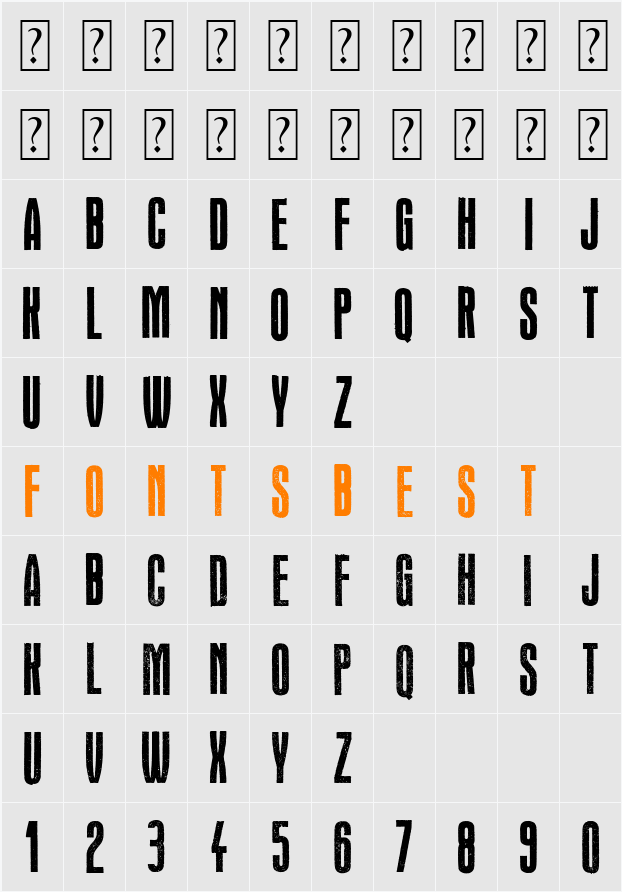 Headline Crack Character Map