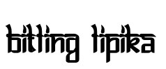 Bitling lipika Font Image