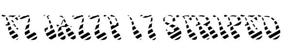 FZ JAZZY 17 STRIPED Font Image