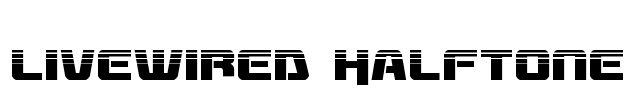 Livewired Halftone Font Image