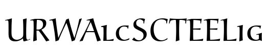 URWAlcSCTEELig Font Image