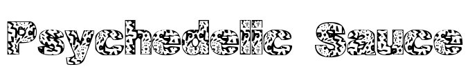 Psychedelic Sauce Font Image