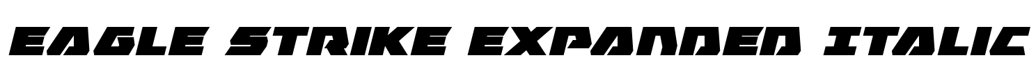 Eagle Strike Expanded Italic