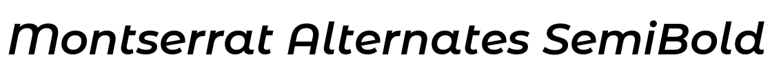 Montserrat Alternates SemiBold Font Image