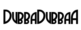 DubbaDubbaA Font Image