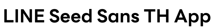 LINE Seed Sans TH App Font Image