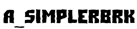 a_SimplerBrk Font Image