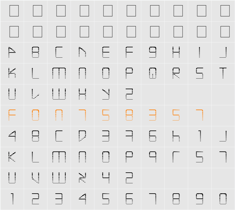 Escape Artist Gradient Character Map