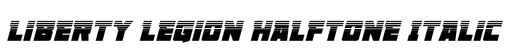 Liberty Legion Halftone Italic