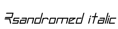 Rsandromed italic Font Image