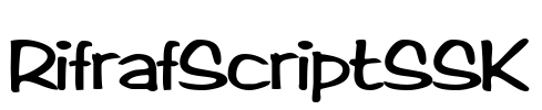 RifrafScriptSSK Font Image