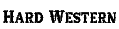 Hard Western Font Image