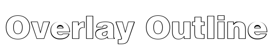 Overlay Outline Font Image
