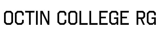 Octin College Rg Font Image