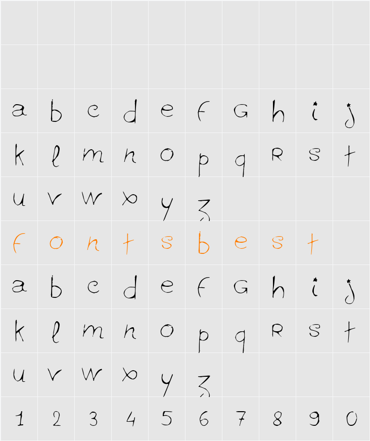 ginolib* Character Map