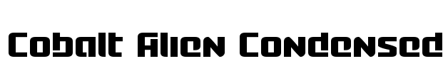 Cobalt Alien Condensed