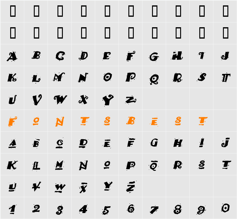 HotTamale Character Map