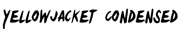 Yellowjacket Condensed Font Image