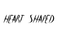 heart shaped Font Image