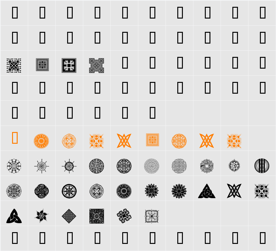 wmdesigns2 Character Map