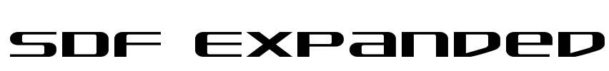 SDF Expanded Font Image