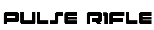 Pulse Rifle Font Image