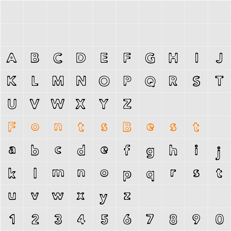 Distro Toast Character Map