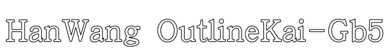 HanWang OutlineKai-Gb5