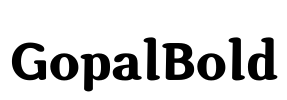 GopalBold Font Image
