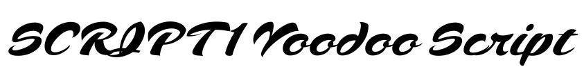 SCRIPT1 Voodoo Script Font Image