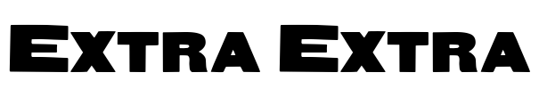 Extra Extra Font Image
