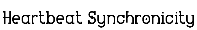 Heartbeat Synchronicity Font Image