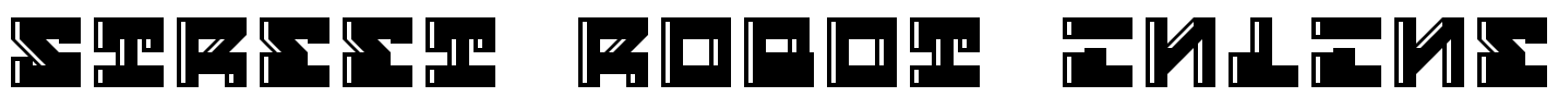 Street Robot Inline Font Image