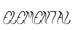 ELEMENTAL Font Image