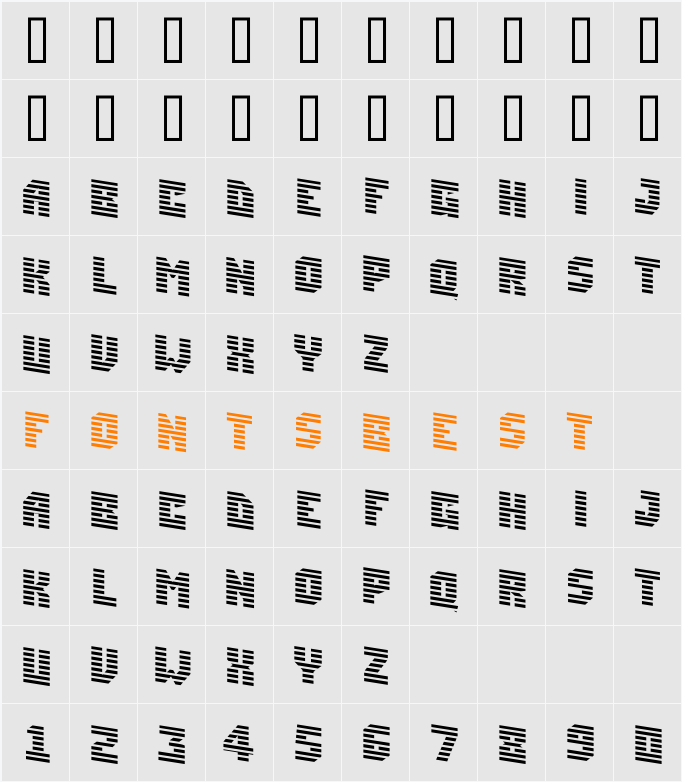 a_SimplerMrnDn Character Map