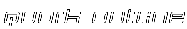 Quark Outline Font Image