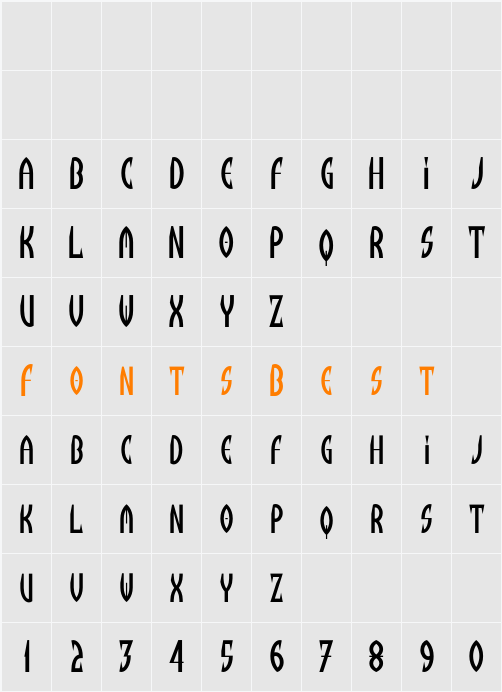 Devit Character Map
