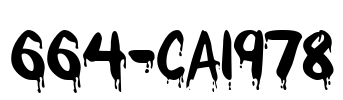 664-CAI978 Font Image