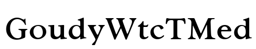 GoudyWtcTMed Font Image