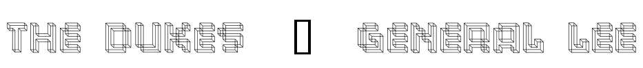 The Dukes  |  General Lee Font Image
